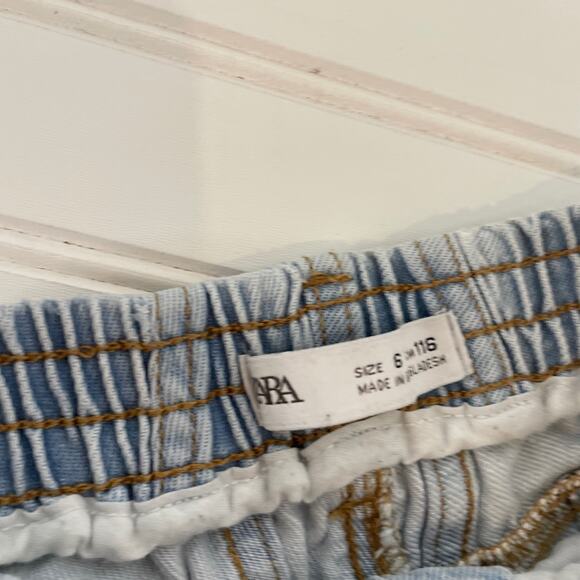 Zara & Mis Tee V-US Fuzzy Long Sleeve Tee & Shorts Little Girls Bundle Size 5/6 - Picture 9 of 9